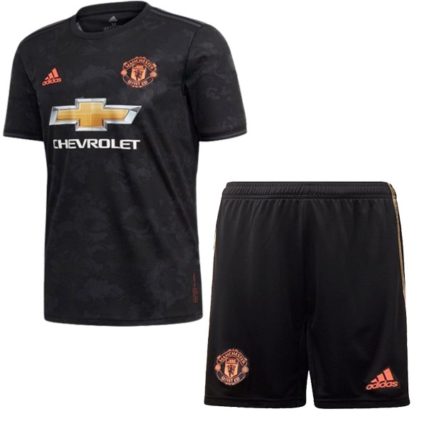 Camiseta Manchester United Replica Tercera Ropa Niño 2019/20 Negro